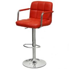 Барный стул Barneo N-69 Kruger Arm Красный в Каменске-Уральском - kamensk-uralskiy.mebel24.online | фото