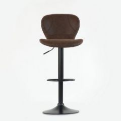 Барный стул Barneo N-86 Time / Black / VPU Brown Vintage коричневый винтаж PK970-18 в Каменске-Уральском - kamensk-uralskiy.mebel24.online | фото 3