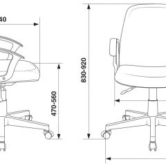 Кресло Бюрократ CH-808-LOW/#B черный 3С11 в Каменске-Уральском - kamensk-uralskiy.mebel24.online | фото 4