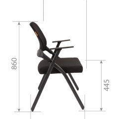 Кресло для посетителей CHAIRMAN NEXX (ткань стандарт черный/сетка DW-01) в Каменске-Уральском - kamensk-uralskiy.mebel24.online | фото 7