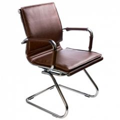 Кресло для посетителя Бюрократ CH-993-Low-V/Brown коричневый в Каменске-Уральском - kamensk-uralskiy.mebel24.online | фото