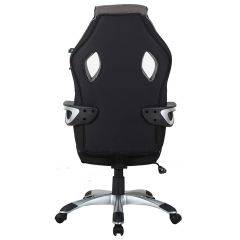 Кресло компьютерное BRABIX Techno GM-002 (ткань) черное/серое, вставки белые (531815) в Каменске-Уральском - kamensk-uralskiy.mebel24.online | фото 6