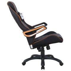 Кресло компьютерное BRABIX Techno Pro GM-003 (ткань черное/серое, вставки оранжевые) 531813 в Каменске-Уральском - kamensk-uralskiy.mebel24.online | фото 4