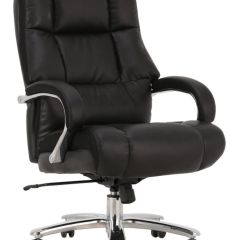 Кресло офисное BRABIX PREMIUM "Bomer HD-007" (рециклированная кожа, хром, черное) 531939 в Каменске-Уральском - kamensk-uralskiy.mebel24.online | фото