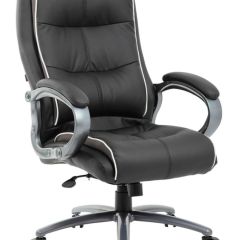 Кресло офисное BRABIX PREMIUM "Strong HD-009" (экокожа черная, ткань серая) 531945 в Каменске-Уральском - kamensk-uralskiy.mebel24.online | фото