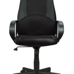 Кресло офисное BRABIX "City EX-512" (кожзам черный, ткань черная) 531407 в Каменске-Уральском - kamensk-uralskiy.mebel24.online | фото 4