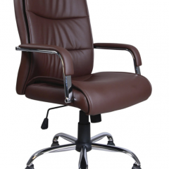 Кресло офисное BRABIX "Space EX-508" (экокожа, хром, коричневое) 531164 в Каменске-Уральском - kamensk-uralskiy.mebel24.online | фото
