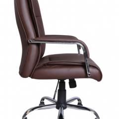 Кресло офисное BRABIX "Space EX-508" (экокожа, хром, коричневое) 531164 в Каменске-Уральском - kamensk-uralskiy.mebel24.online | фото 2