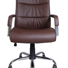 Кресло офисное BRABIX "Space EX-508" (экокожа, хром, коричневое) 531164 в Каменске-Уральском - kamensk-uralskiy.mebel24.online | фото 3