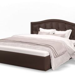 Кровать Стелла 1400*2000 + ПМ (Лесмо brown) коричневый в Каменске-Уральском - kamensk-uralskiy.mebel24.online | фото