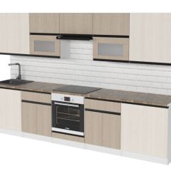Кухонный гарнитур Кварц экстра 3000 мм в Каменске-Уральском - kamensk-uralskiy.mebel24.online | фото 4