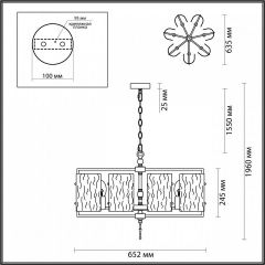 Подвесная люстра Odeon Light Elegante 4878/7 в Каменске-Уральском - kamensk-uralskiy.mebel24.online | фото 4