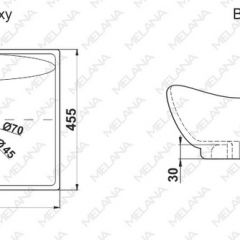 Раковина MELANA MLN-7211 в Каменске-Уральском - kamensk-uralskiy.mebel24.online | фото 2