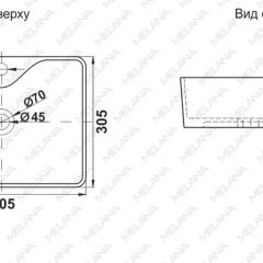 Раковина MELANA MLN-7291X в Каменске-Уральском - kamensk-uralskiy.mebel24.online | фото 2