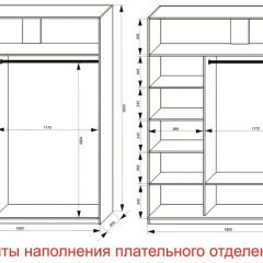 Шкаф-купе 1800 серии SOFT D6+D4+B2+PL2 (2 ящика+1штанга+1 полка) профиль «Капучино» в Каменске-Уральском - kamensk-uralskiy.mebel24.online | фото 8