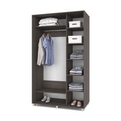 РОЛАНД Шкаф-купе с зеркалами Анкор темный (600*1400) Р643 в Каменске-Уральском - kamensk-uralskiy.mebel24.online | фото 2