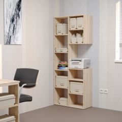 Стеллаж Элемент-2 (дуб сонома) в Каменске-Уральском - kamensk-uralskiy.mebel24.online | фото 3