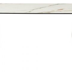 Стол BRONTE 220 KL-188 Контрастный мрамор матовый, итальянская керамика/ Шампань, ®DISAUR в Каменске-Уральском - kamensk-uralskiy.mebel24.online | фото 2