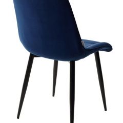 Стул CHIC BLUVEL-86 NAVY BLUE / черный каркас М-City в Каменске-Уральском - kamensk-uralskiy.mebel24.online | фото 3