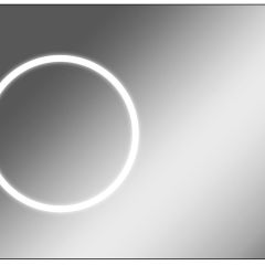Зеркало Eclipse 100 black с подсветкой Sansa (SE1032Z) в Каменске-Уральском - kamensk-uralskiy.mebel24.online | фото