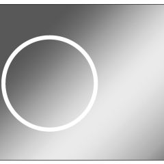 Зеркало Eclipse 90 black с подсветкой Sansa (SE1031Z) в Каменске-Уральском - kamensk-uralskiy.mebel24.online | фото