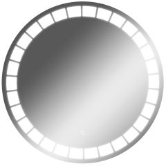 Зеркало Маскат 700х700 с подсветкой Домино (GL7057Z) в Каменске-Уральском - kamensk-uralskiy.mebel24.online | фото 1