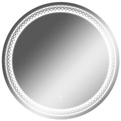 Зеркало Прая 700х700 с подсветкой Домино (GL7048Z) в Каменске-Уральском - kamensk-uralskiy.mebel24.online | фото