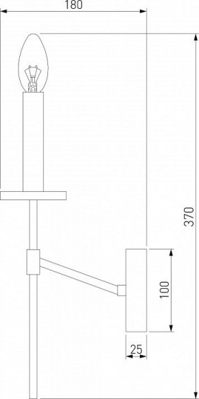 Бра Eurosvet Anders 60142/1 хром в Каменске-Уральском - kamensk-uralskiy.mebel24.online | фото 2