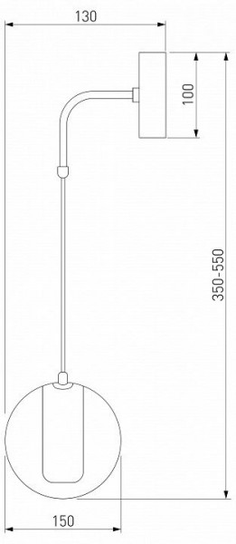 Бра Eurosvet Cobble 50258 LED дымчатый в Каменске-Уральском - kamensk-uralskiy.mebel24.online | фото 2