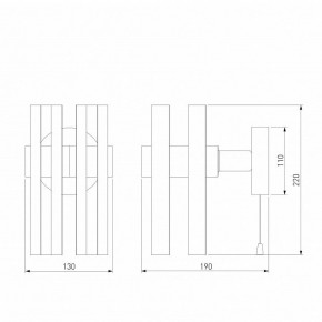 Бра Eurosvet Spada 70116/1 черный в Каменске-Уральском - kamensk-uralskiy.mebel24.online | фото 4