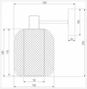 Бра Eurosvet Voile 30191/1 черный в Каменске-Уральском - kamensk-uralskiy.mebel24.online | фото 4