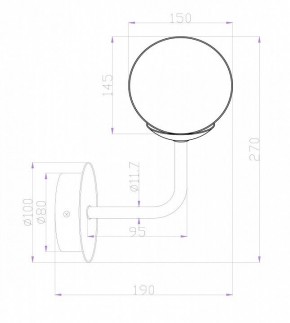 Бра Maytoni Erich MOD221-WL-01-N в Каменске-Уральском - kamensk-uralskiy.mebel24.online | фото 3