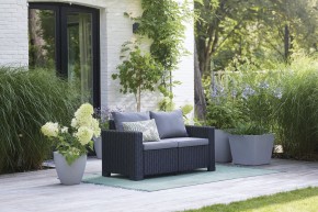 Диван Калифорния 2-х местный (California 2 Sofa), графит в Каменске-Уральском - kamensk-uralskiy.mebel24.online | фото 1