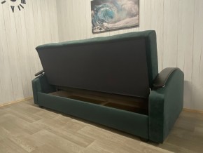 Диван Престиж-16 (НПБ+МДФ) велюр Sensey bottle green в Каменске-Уральском - kamensk-uralskiy.mebel24.online | фото 2