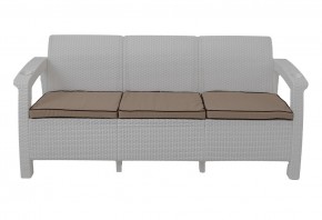 Диван Yalta Premium Sofa 3 Set (Ялта) белый (+подушки под спину) в Каменске-Уральском - kamensk-uralskiy.mebel24.online | фото 2