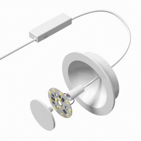 DK2700-WH Встраиваемый светильник, IP 20, 7 Вт, LED 3000, белый, алюминий в Каменске-Уральском - kamensk-uralskiy.mebel24.online | фото 5