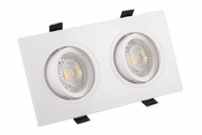 DK3022-WH Встраиваемый светильник, IP 20, 10 Вт, GU5.3, LED, белый, пластик в Каменске-Уральском - kamensk-uralskiy.mebel24.online | фото 1