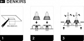 DK3022-WH Встраиваемый светильник, IP 20, 10 Вт, GU5.3, LED, белый, пластик в Каменске-Уральском - kamensk-uralskiy.mebel24.online | фото 6