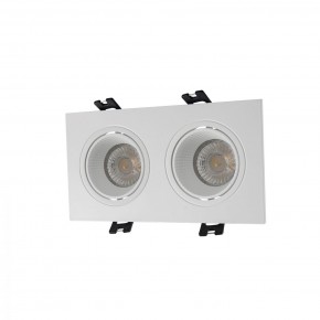 DK3072-WH Встраиваемый светильник, IP 20, 10 Вт, GU5.3, LED, белый/белый, пластик в Каменске-Уральском - kamensk-uralskiy.mebel24.online | фото 1