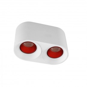 DK3096-WH+RD Светильник накладной IP 20, 10 Вт, GU5.3, LED, белый/красный, пластик в Каменске-Уральском - kamensk-uralskiy.mebel24.online | фото 1