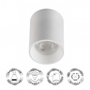 DK3110-WH Светильник накладной IP 20, 10 Вт, GU5.3, LED, белый, пластик в Каменске-Уральском - kamensk-uralskiy.mebel24.online | фото 1