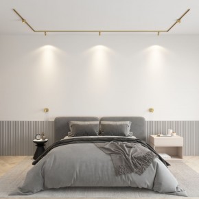 DK5072-SB Бра SHINE WALL со светодиодом, D104*H68, IP20, 3000К, 3W, RA?90, сатинированная латунь, алюминий в Каменске-Уральском - kamensk-uralskiy.mebel24.online | фото 4