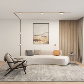 DK5072-SB Бра SHINE WALL со светодиодом, D104*H68, IP20, 3000К, 3W, RA?90, сатинированная латунь, алюминий в Каменске-Уральском - kamensk-uralskiy.mebel24.online | фото 5