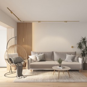 DK5072-SB Бра SHINE WALL со светодиодом, D104*H68, IP20, 3000К, 3W, RA?90, сатинированная латунь, алюминий в Каменске-Уральском - kamensk-uralskiy.mebel24.online | фото 8