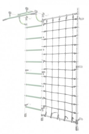Дополнительная стойка к пристенному ДСК Pastel с сеткой для лазания, цв. белый в Каменске-Уральском - kamensk-uralskiy.mebel24.online | фото