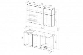 ДЮНА Кухонный гарнитур Макси 2 1800 мм в Каменске-Уральском - kamensk-uralskiy.mebel24.online | фото 2