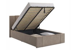 ХЛОЯ Кровать 1200 с ПМ (латте велюр) в Каменске-Уральском - kamensk-uralskiy.mebel24.online | фото