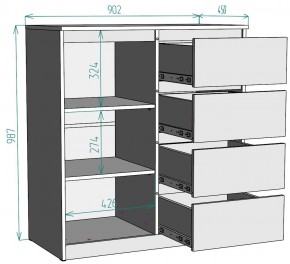 Комод Мальта K115 в Каменске-Уральском - kamensk-uralskiy.mebel24.online | фото 2