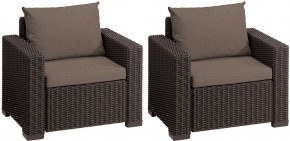 Комплект кресел Калифорния (California chair) коричневые в Каменске-Уральском - kamensk-uralskiy.mebel24.online | фото 2