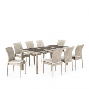 Комплект плетеной мебели T365/Y380C-W85 Latte (8+1) + подушки в Каменске-Уральском - kamensk-uralskiy.mebel24.online | фото 1